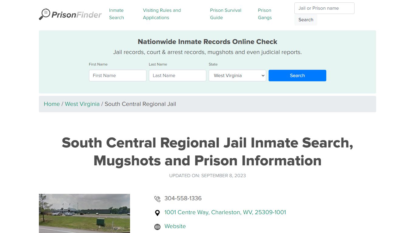 South Central Regional Jail Inmate Search, Visitation, Phone no ...